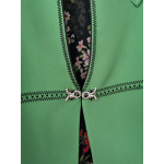 Formal green jacket set with a lovely printed shirt.